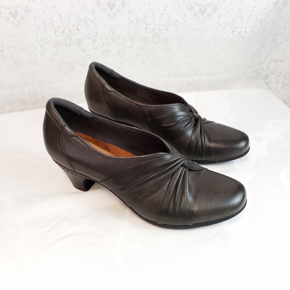 Cobb Hill by New Balance gray leather ankle bootie shoes 10 N